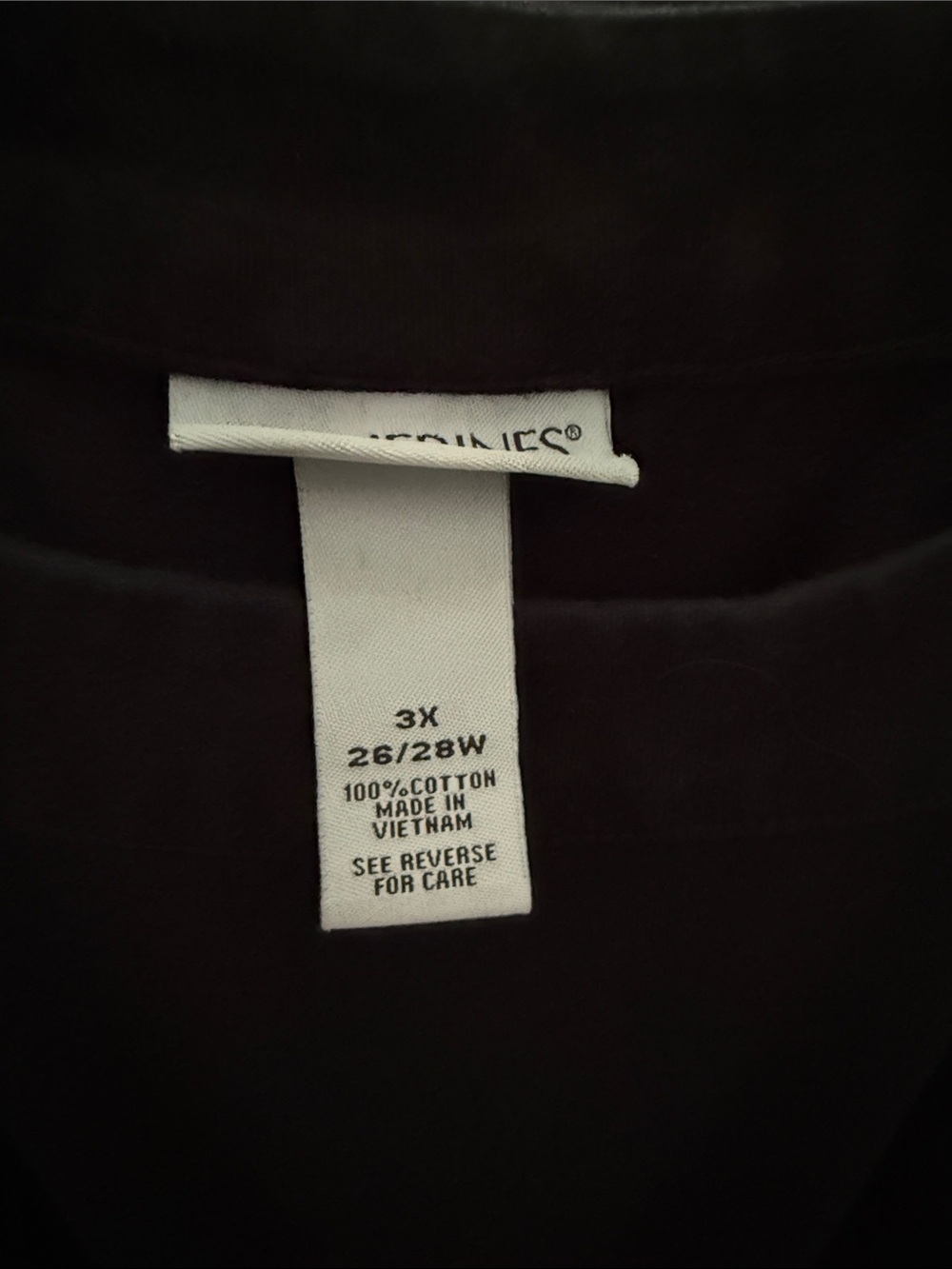 Catherines Color Block Cotton Scoop Neck Top - Picture 3 of 3